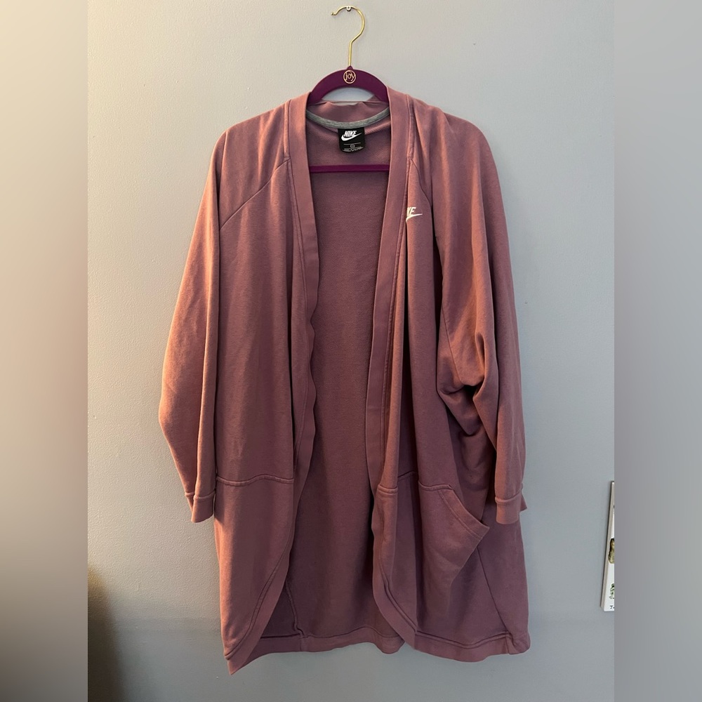 Nike XXL cardigan pink long sleeve with pockets